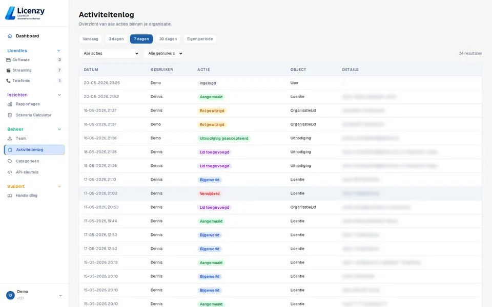 Auditlog light mode