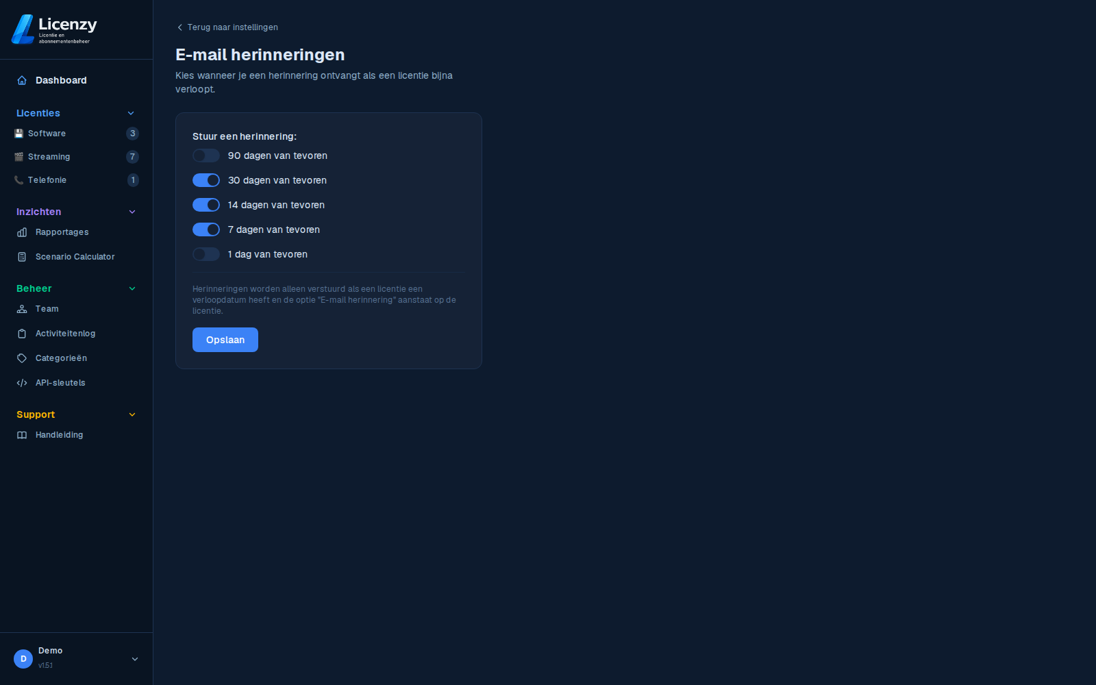 Herinneringen dark mode